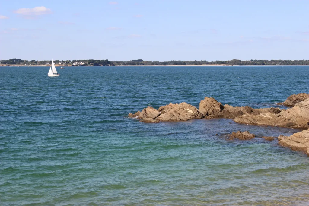 Vue sur la baie de Sorlock à Mesquer