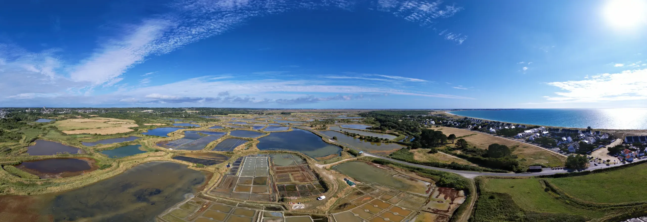 La presqu'île de Guérande, à l'extrême sud de la péninsule bretonne