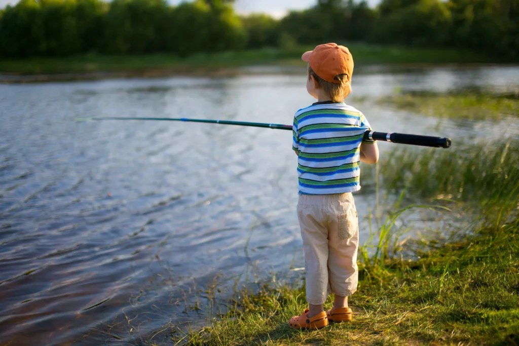 pêche à l ‘étang du camping